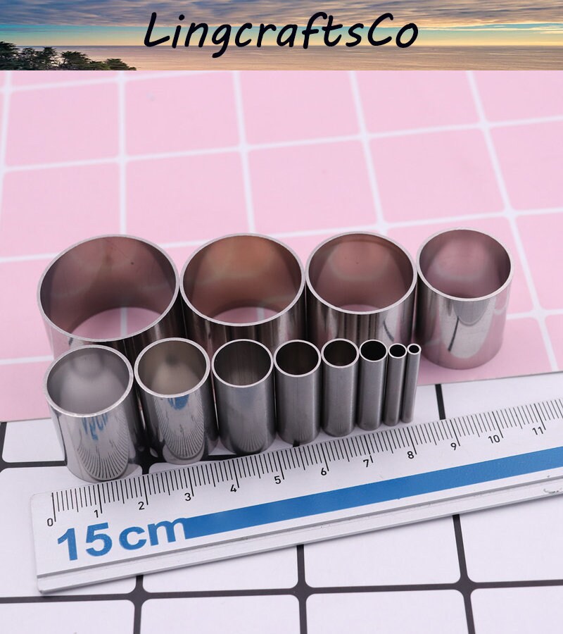 Emporte-pièces Ronds Inox 12 Tailles - Pour Pâte à Modeler Et Pâtisserie
