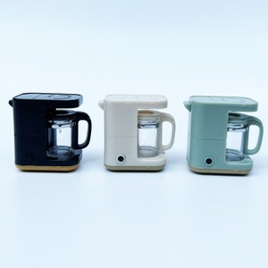 1:12 Dollhouse Coffee Maker Coffee Cup Coffee Pot Simulation Kitchen Furniture Doll House Miniature Accessories Kids Toys Gift