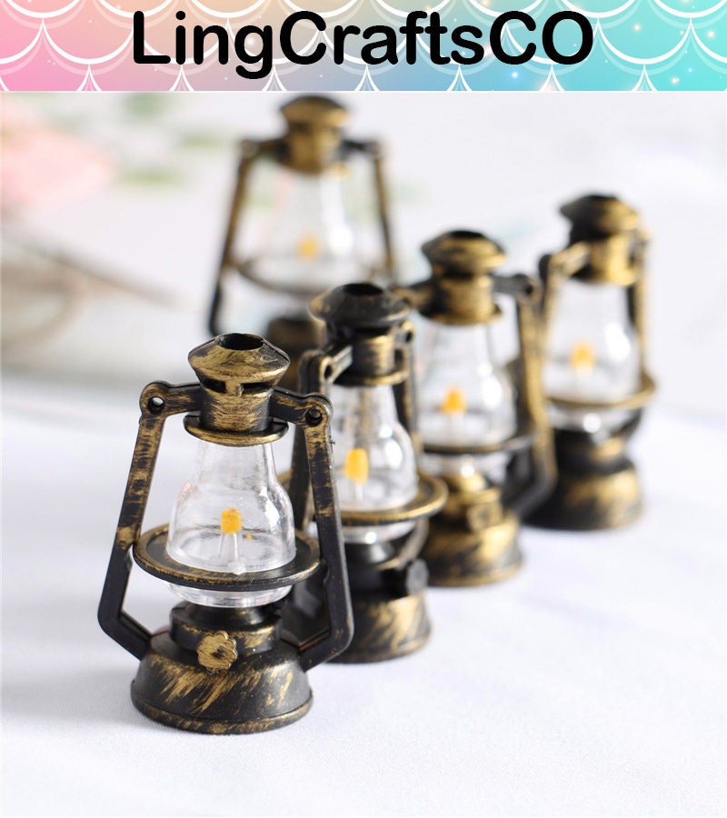 Dollhouse Oil Lamp Dollhouse Miniature Lamp Miniature Light Etsy