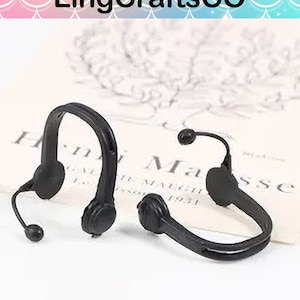 2PCS Doll Headphones,Dollhouse Miniature Earphone, Model Furnture Accessories For Doll House, Home Decor