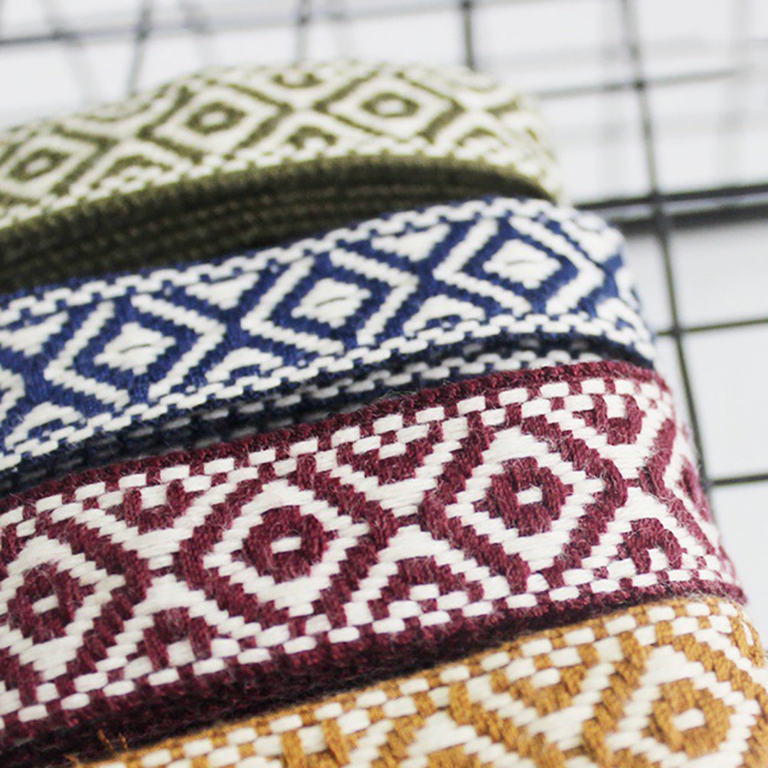 Cotton bing by the Yard, Embroidered bing Trim, Sewing Mesh