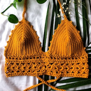 Mariposa Bralette Crochet Pattern Adjustable, Beginner Friendly Crochet Pattern for Any Size image 1