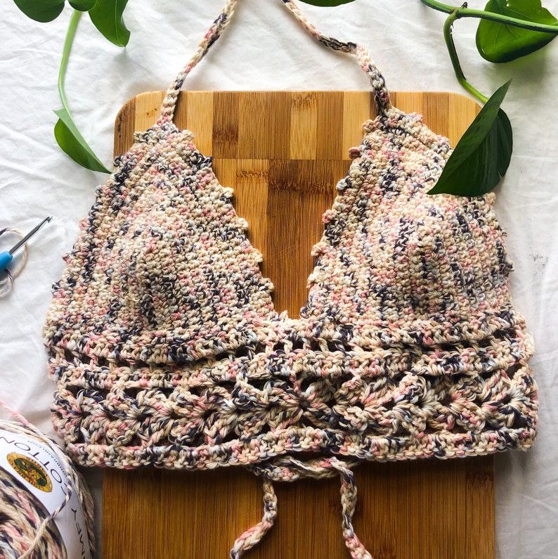 Mariposa Bralette Crochet Pattern Adjustable, Beginner Friendly Crochet Pattern for Any Size image 3