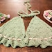 Remy Ruffle Bikini Top Crochet Pattern Adjustable Beginner - Etsy