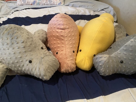 Manatee Plush Toy, Handmade Poly-fil Stuffed Animal