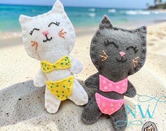 READY TO SHIP-Teenie Weenie Bikini Cat Toys