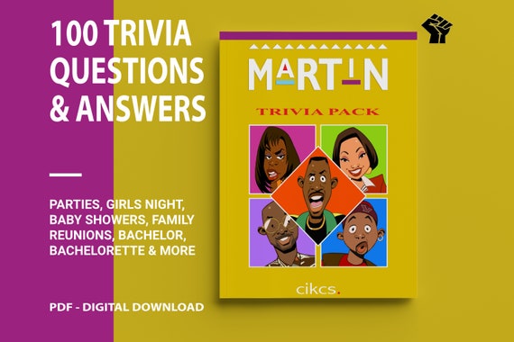 Martin Tv Show Trivia Party Game 100 Questions For Parties Etsy