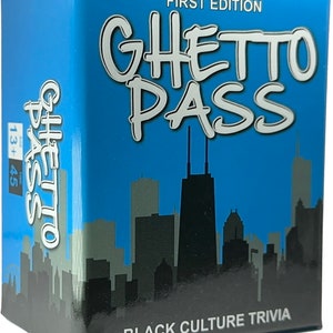 Ghetto Pass Urban Trivia Game Cards And Black History Issa Black Thang With This Urban Trivia Card Game Black Card Games For Black People
