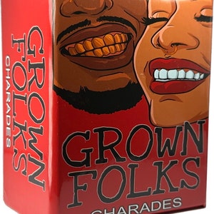 Grown Folks | Black Owned Charades Game For Adults | Issa Black Thang Charades Game Urban Trivia Card Games Charades For The Culture