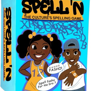 Spell'n | Family is a Spelling Bee Urban Trivia Card Game for the Culture | Black Culture Trap Games And This Card Game For Everyone