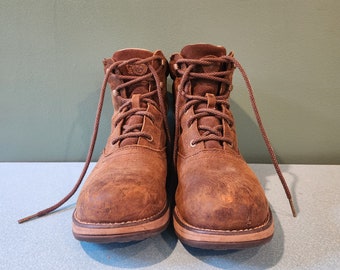 Salvatore Ferragamo Chocolate Brown Suede Ankle Boots 80s 90s