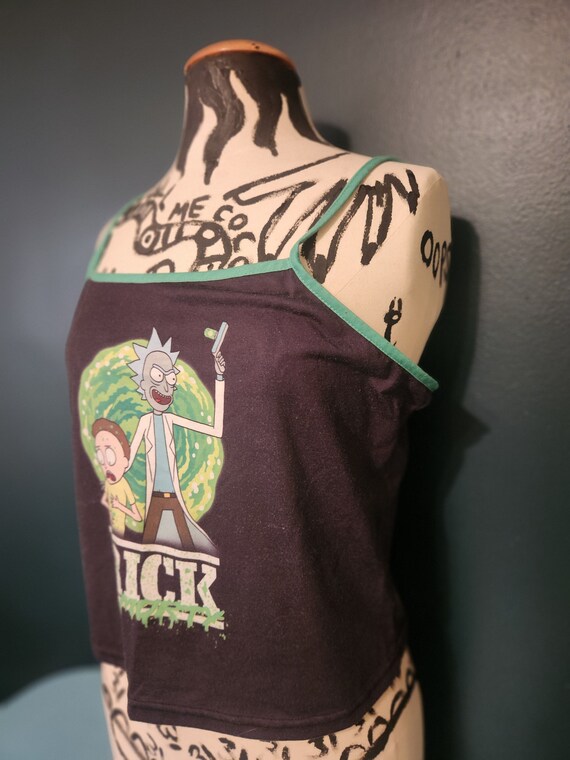 Rick and Morty crop top tank top size - image 2