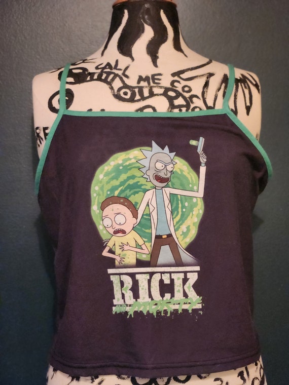Rick and Morty crop top tank top size - image 1