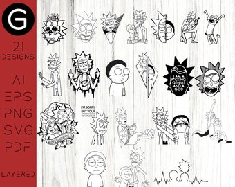 Download Rick Morty Cricut Etsy