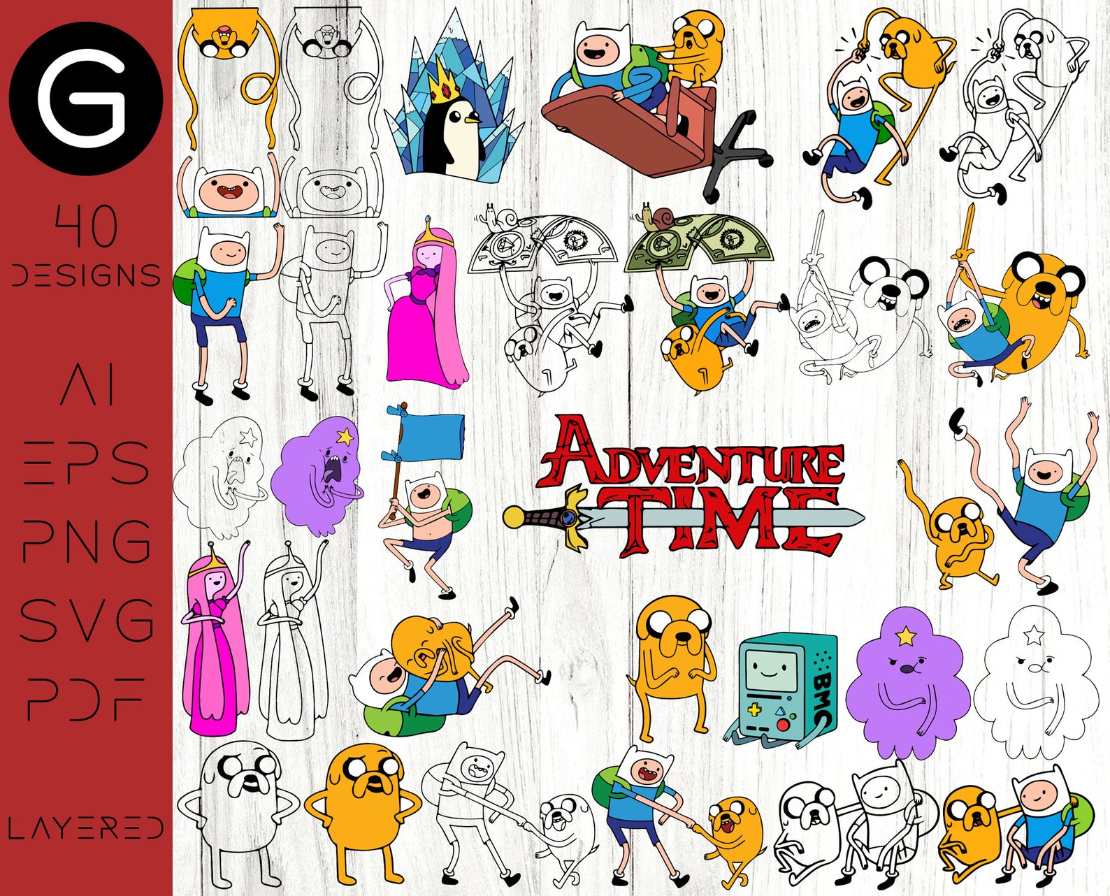Instant download Adventure time svg adventure time svg | Etsy