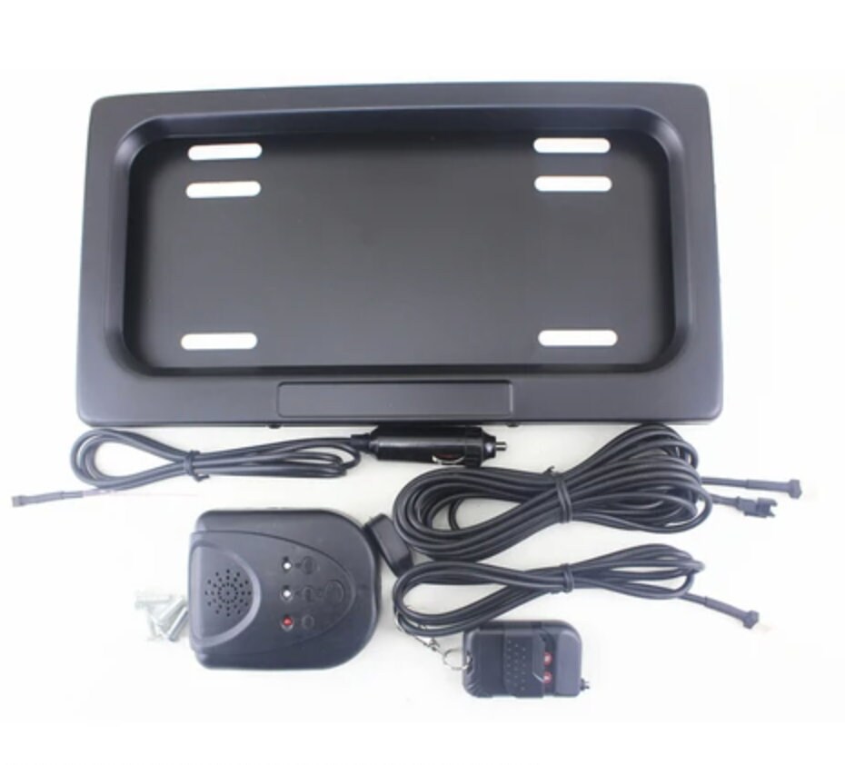 Stealth License Plate Curtain Cover Sliding Hiding License Etsy