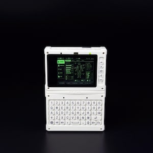 Attaky Cyberdeck, Modular Handheld Terminal withESP32, QWERTY Keyboard, 2-Inch Touchscreen and USB-C Charging