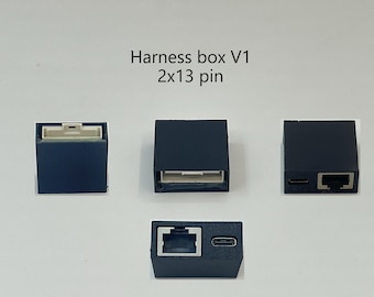Openpilot Harness box V1 (2x13 pin) and V2 (2x9 pin) with RJ 45 Port