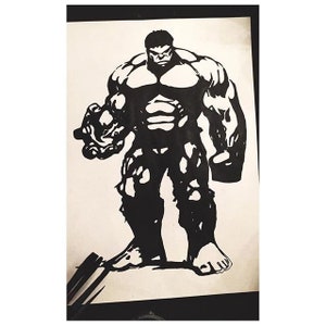Pop art, comic art, black and white painting, black paint,