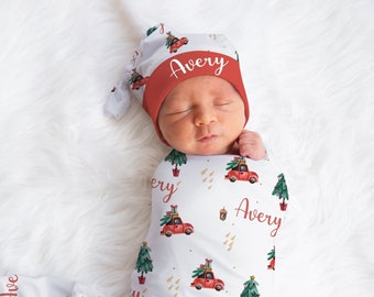Weihnachten Swaddle Decke Santa Baby Weihnachten Krankenhaus Foto Decke Xmas Baby Outfit Weihnachten Baby Boy Coming Home Outfit Shower