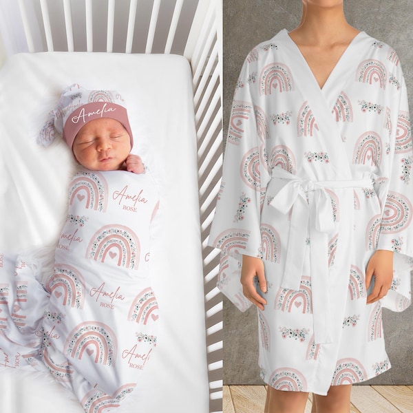 Maternity Robe and Swaddle Set Etsy