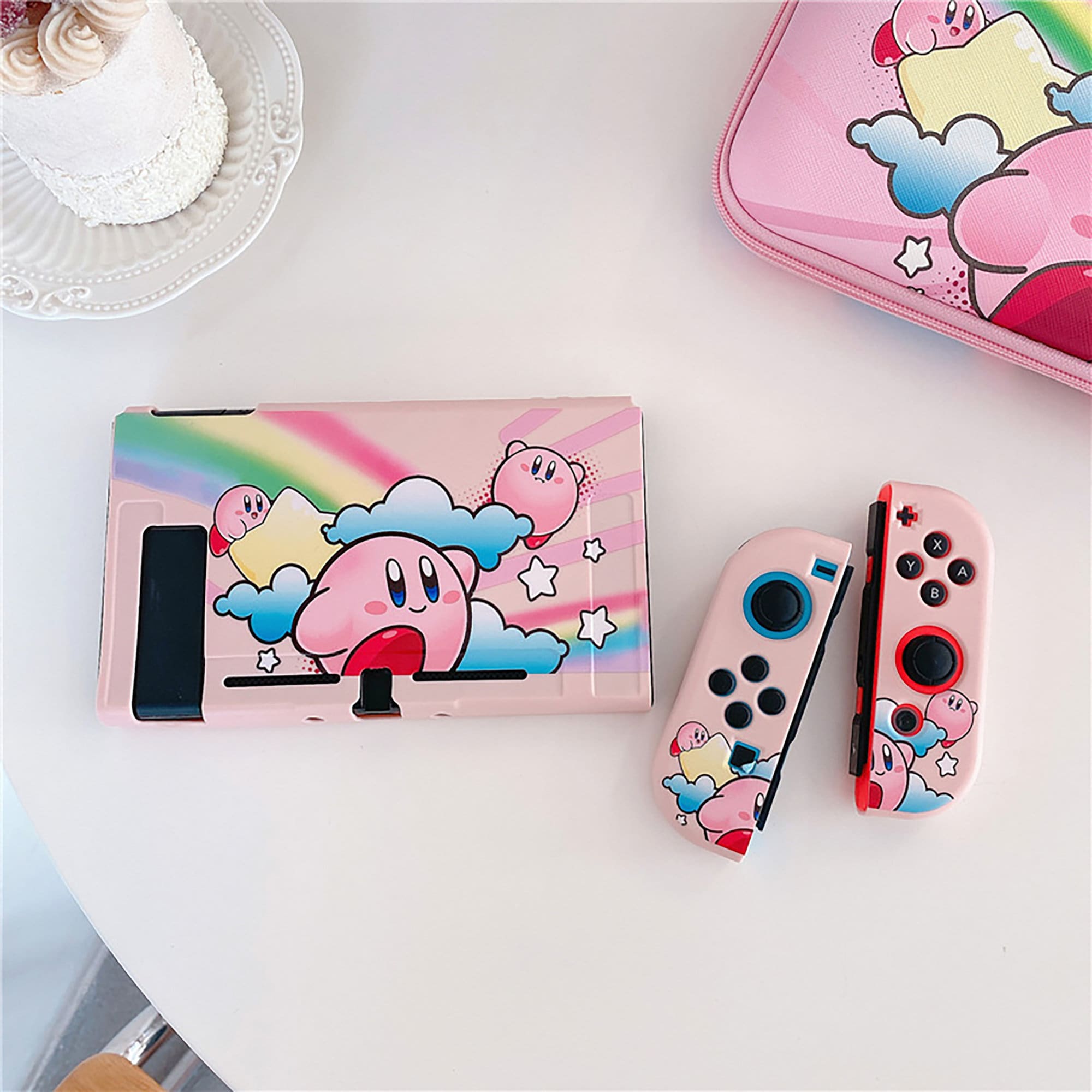 Kirby Nintendo Switch Pink Hard Cover Shell Kirby Switch Case Etsy UK