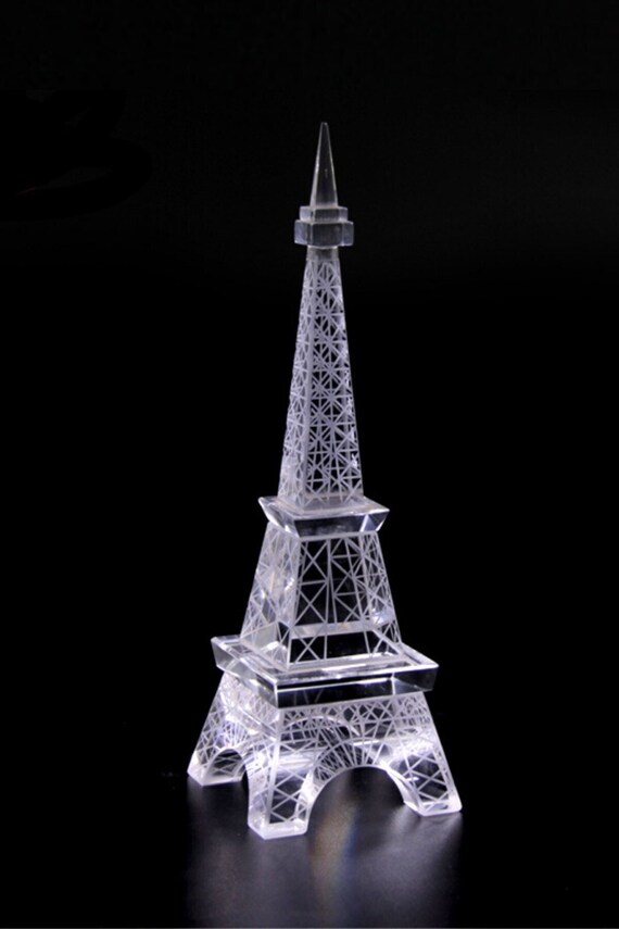 París estatua de la Torre Eiffel hecha de cristal de cristal - Etsy España