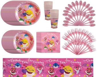 Baby Shark Birthday Decorations For Girl Etsy