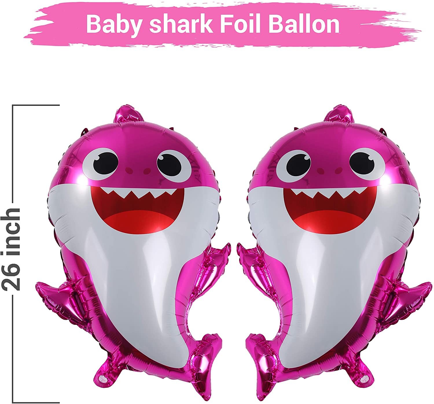 Pink Baby Shark 2nd Birthday Decorations for Girl Pink Baby | Etsy