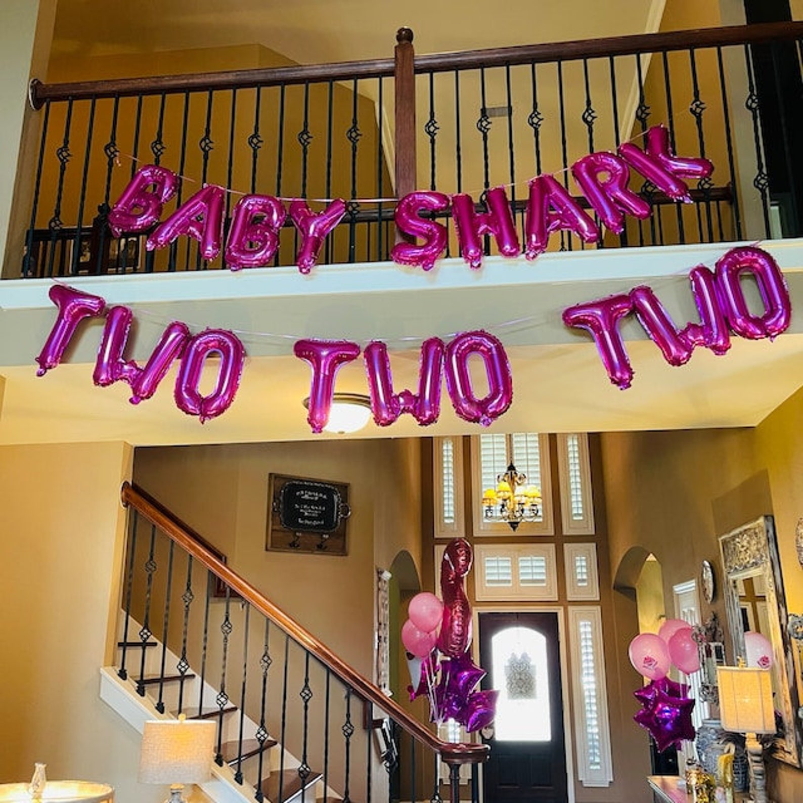 Pink Baby Shark 2nd Birthday Decorations for Girl Pink Baby - Etsy