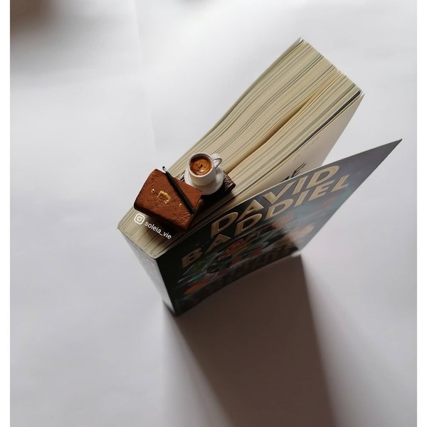 Coffee and journal stick Bookmark / coffee bookmark / stick bookmark / 3D Bookmark