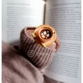 Chamomile tea vintage salmon cup and saucer stick bookmark / tea bookmark / Chamomile / 3D bookmark product logo