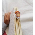Miniature Coffee and croissant stick bookmarks / 3D Bookmark product logo