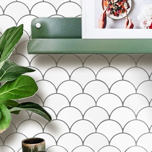 Peel and Stick Kids Bathroom Backsplash Tile Sticker White - Etsy