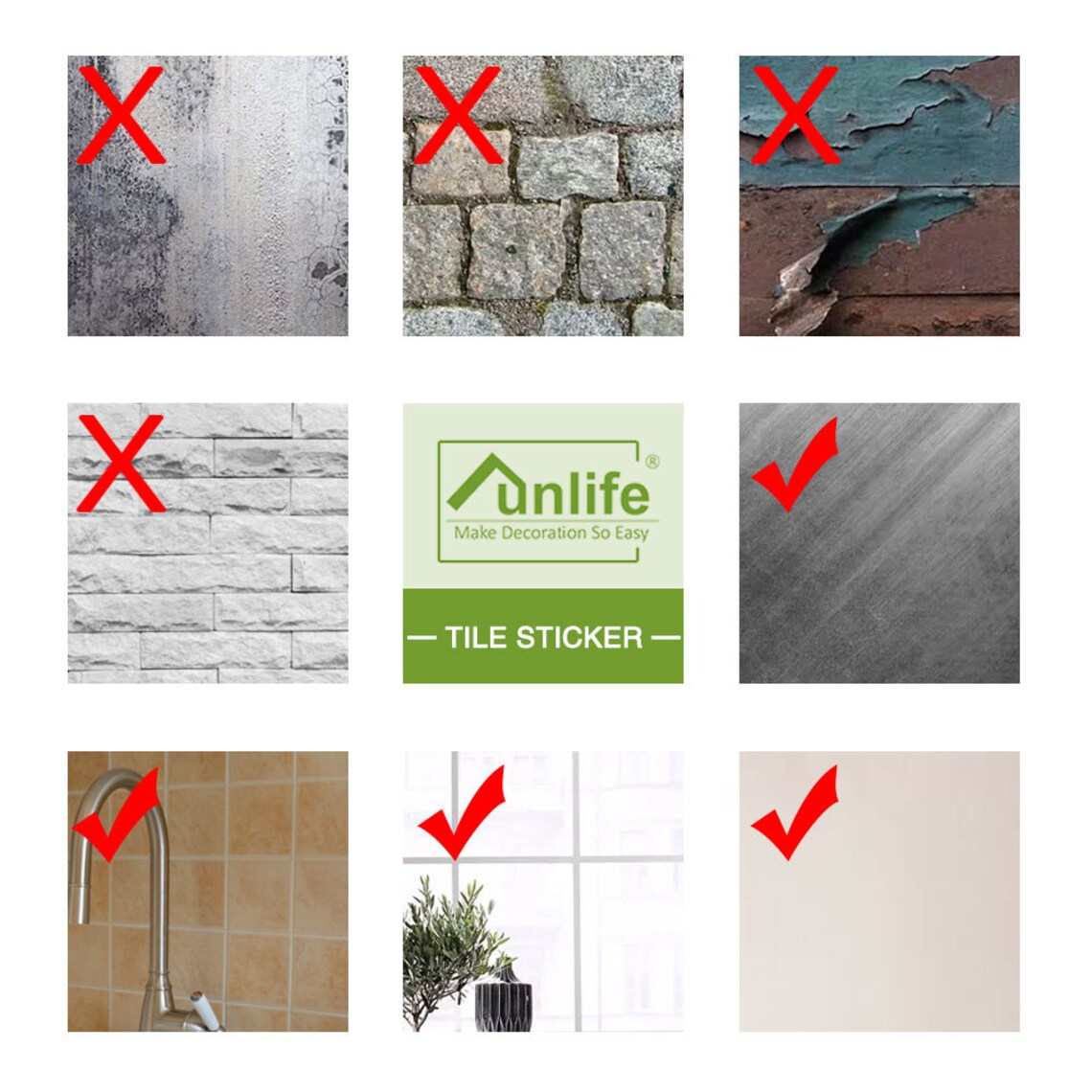 Peel and Stick Kids Bathroom Backsplash Tile Sticker White | Etsy