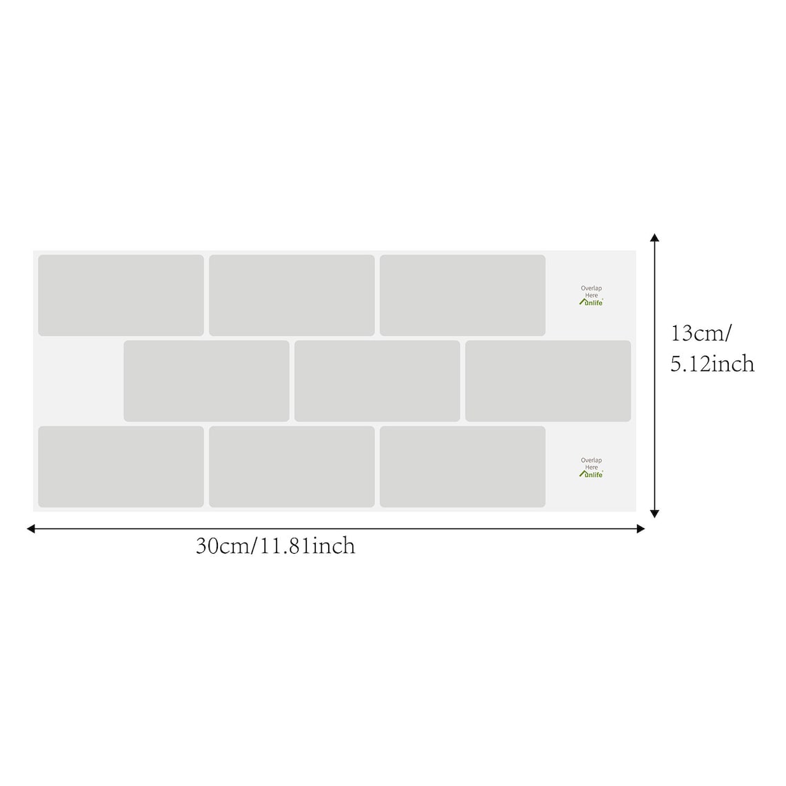 Ikea Play Kitchen Backsplash Decal Metro Light Green Subway Etsy