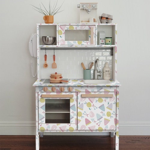 Ikea Play Kitchen Backsplash Decal Milky White Subway for Etsy