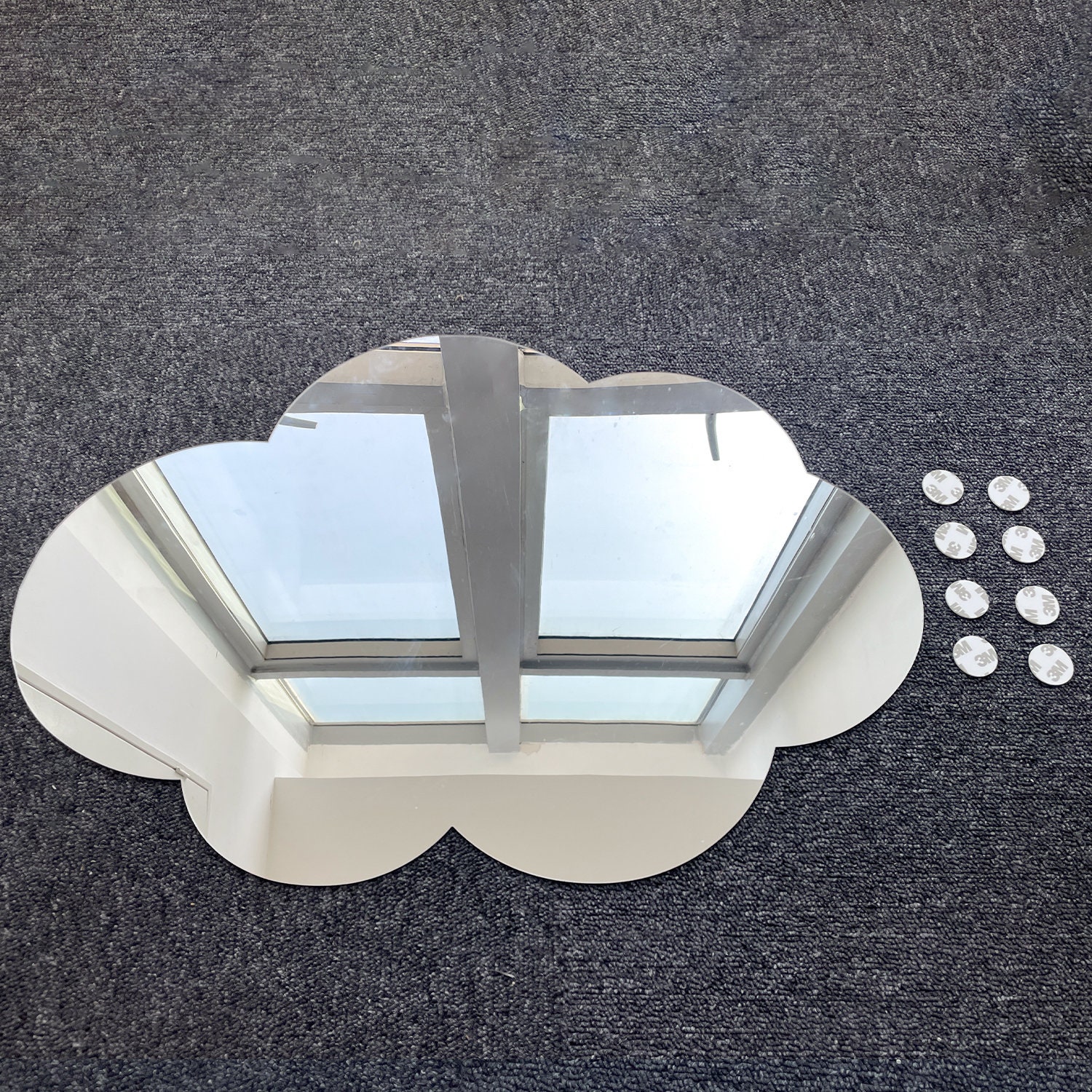 Decorative Cloud Wall Mirror Decor Scandinavian Nursery Wall Etsy