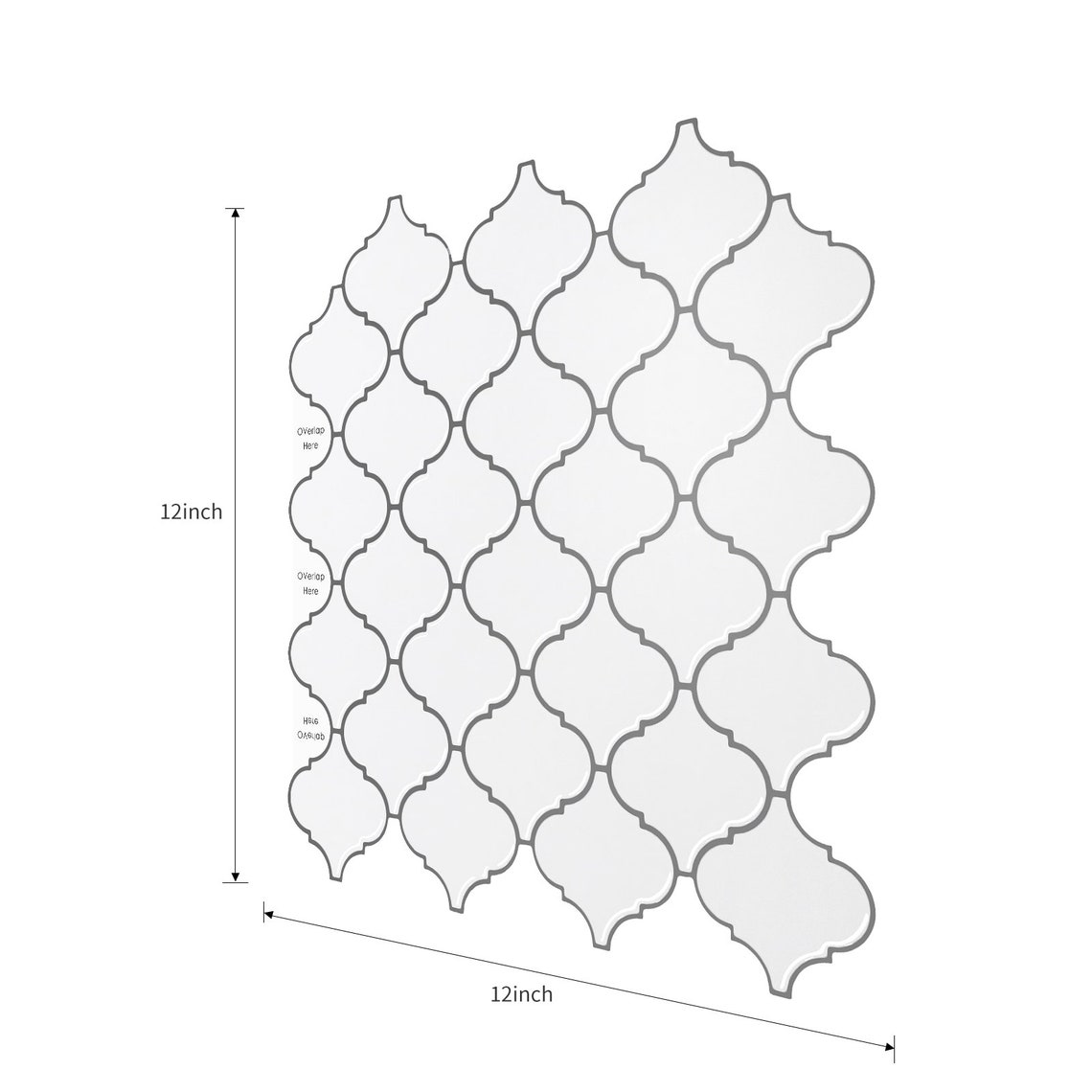 Ikea Play Kitchen Backsplash Decal 3D White Arabesque Design Etsy