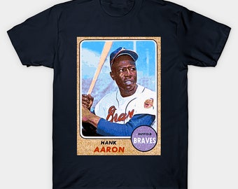 hank aaron jersey t shirt