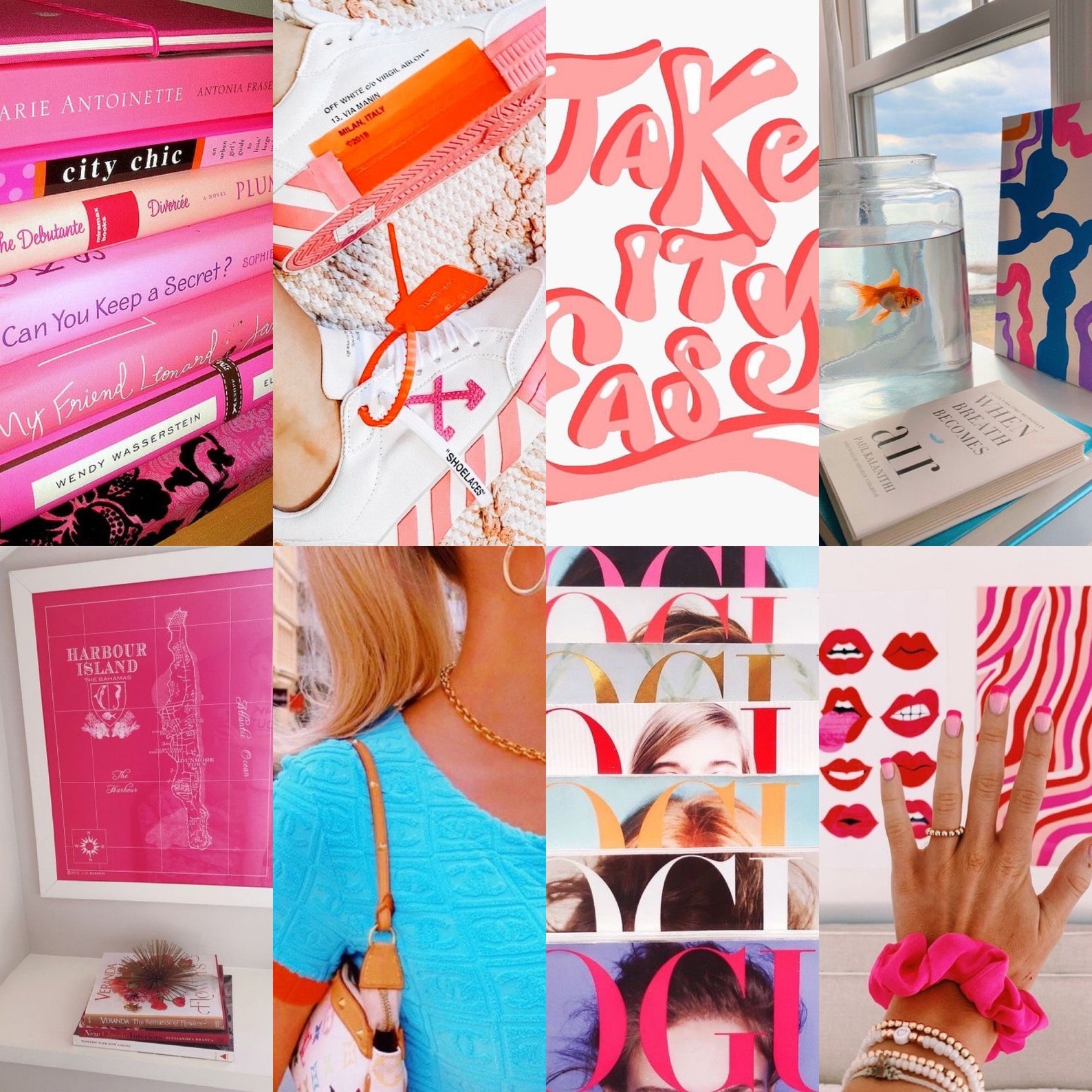 125 Preppy Photo Collage Kit digital Download Etsy