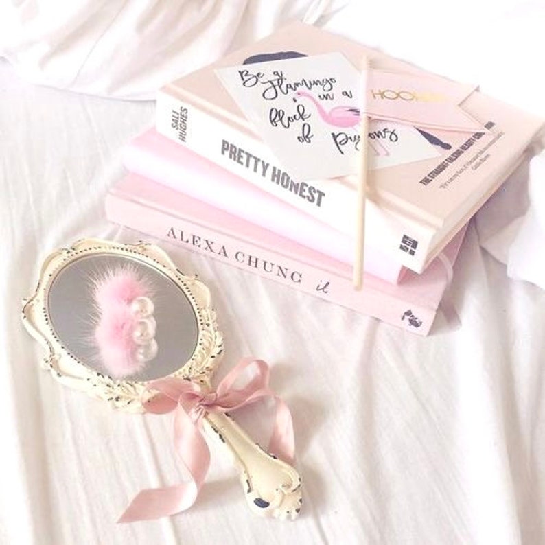 70 Pink and White Aesthetic Photo Wall Collage digital Download