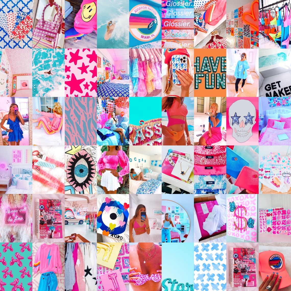 125 Preppy Photo Collage Kit Second Edition digital - Etsy