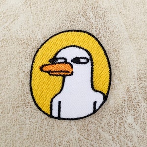 Funny duck Iron on patch, Patches, duck patches iron on ,Embroidered Patch Iron, Patches For Jacket ,Logo Back Patch,