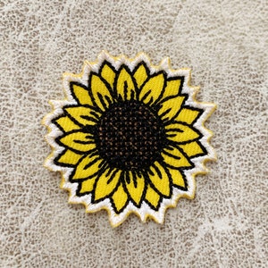 Sun Flower Aufnäher, Aufnäher, Patches Bügeleisen, Aufnäher Für Jacke, Aufnäher Für Jacke, Aufnäher Für Bügeleisen,