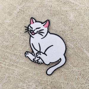 Cat Patches iron on cat iron on patch Embroidered Patch Iron, Patches For Jacket ,Logo Back Patch, patches for hats  patches