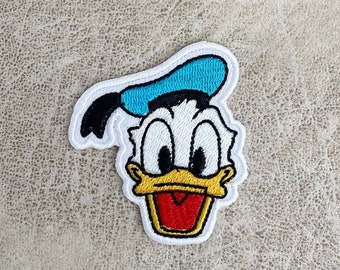 Donald Duck Gestickter Aufnäher, Cartoon Applikation zum Aufbügeln