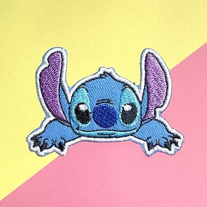 Stitch Embroidered Iron-On Patch, Cartoon Character Applique