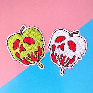 Poisoned Apple iron on patch,  Poisoned Apple Patches, Cartoon Patches iron on ,Embroidered Patch Iron, Patches For Jacket ,Logo Back Patch,
