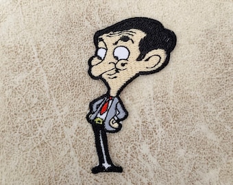 Broderad stryklapp med Mr. Bean